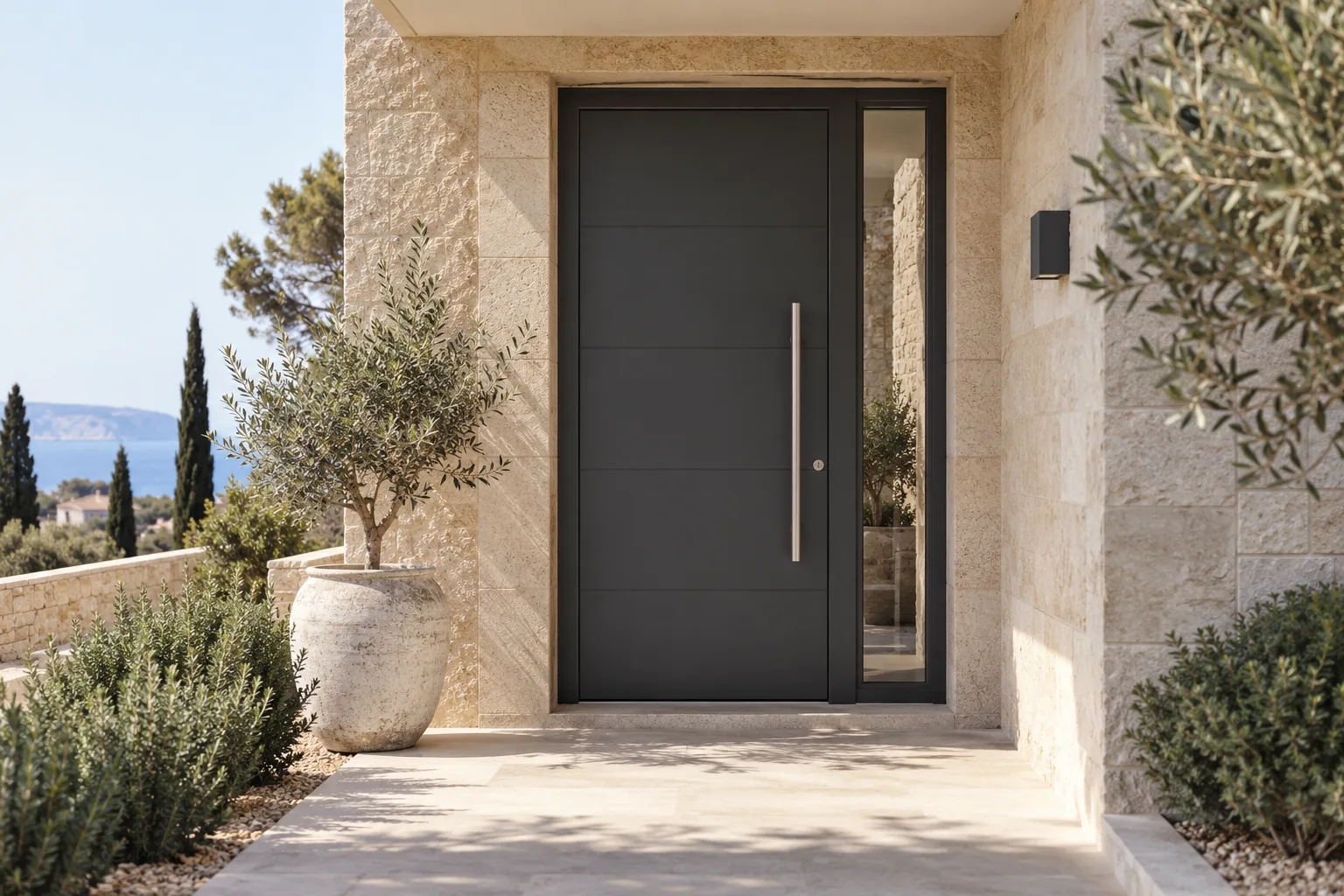Entrance door, villa